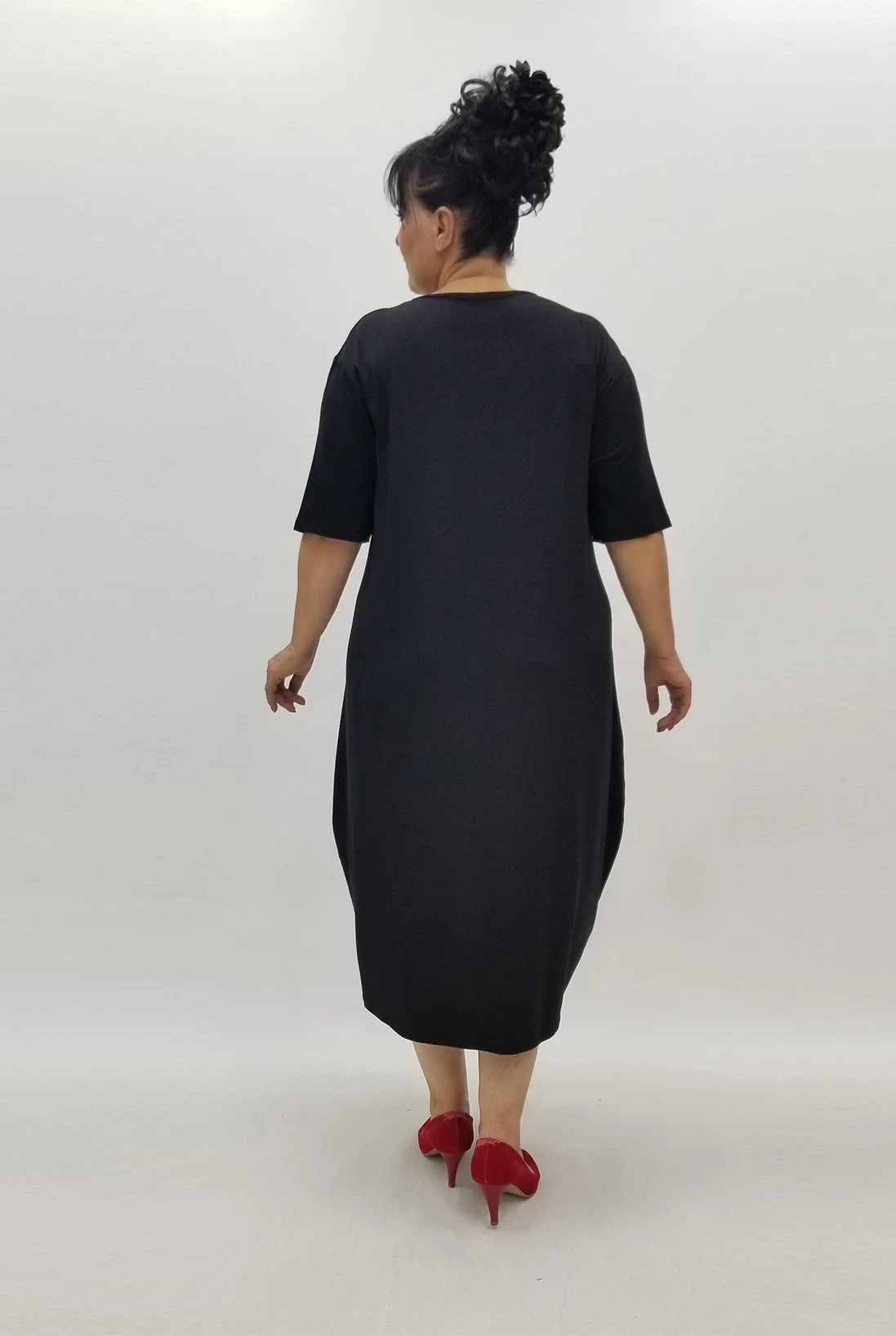 Miraggio Büyük Beden Elbise 99901 SİYAH