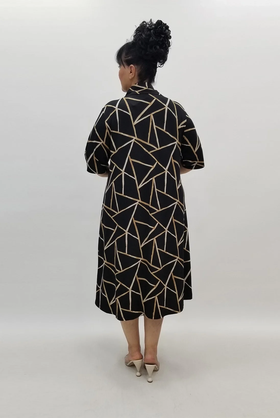 Miraggio Büyük Beden Elbise 99921 SİYAH