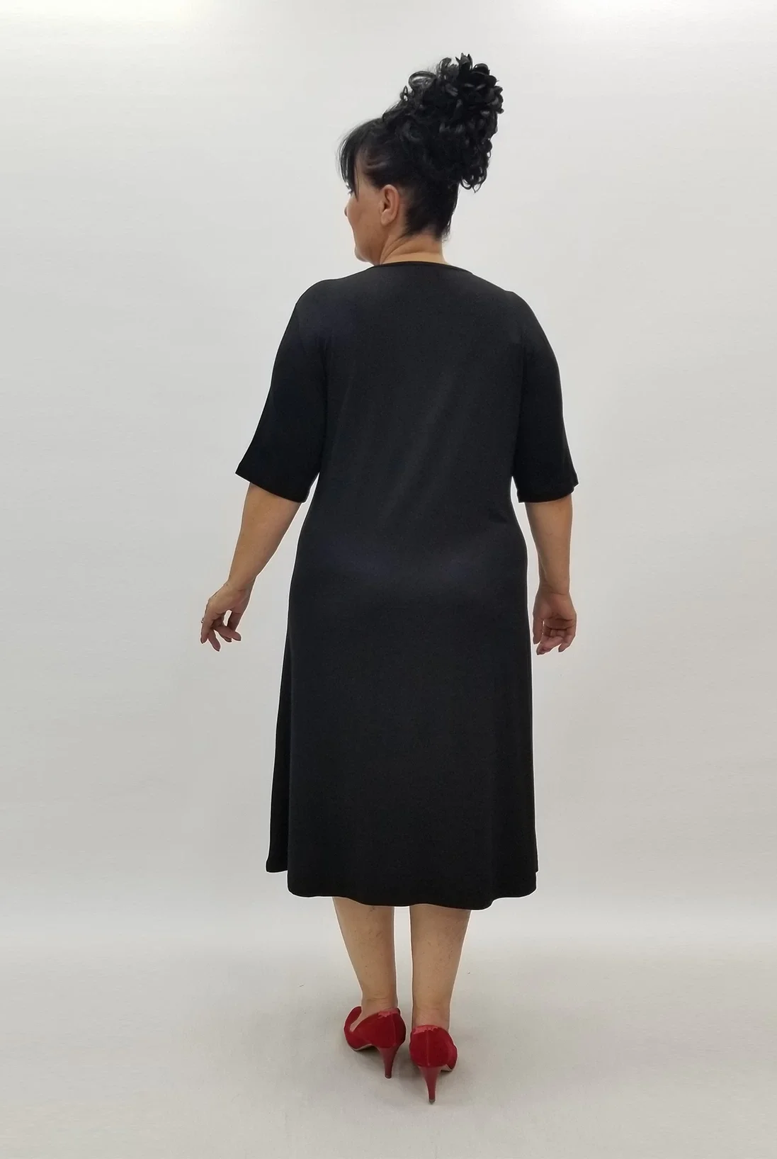 Miraggio Büyük Beden Elbise 99926 SİYAH