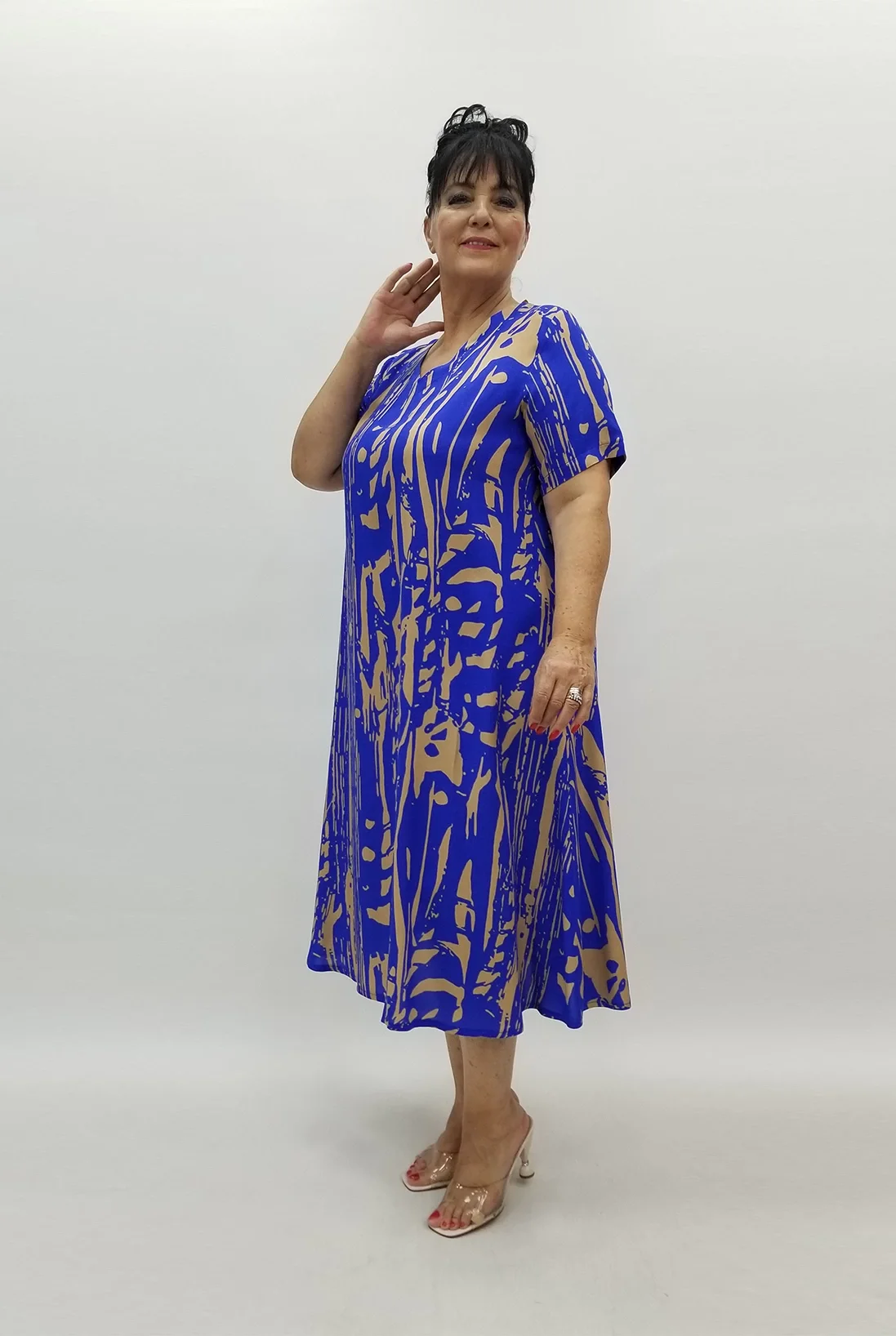 Miraggio Büyük Beden Elbise 99929 SAKS