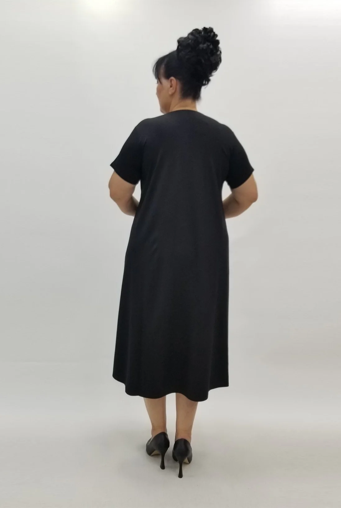 Miraggio Büyük Beden Elbise 99933 SİYAH