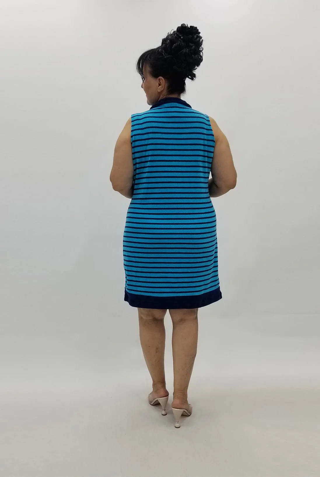 Miraggio Büyük Beden Elbise 99938 MAVİ