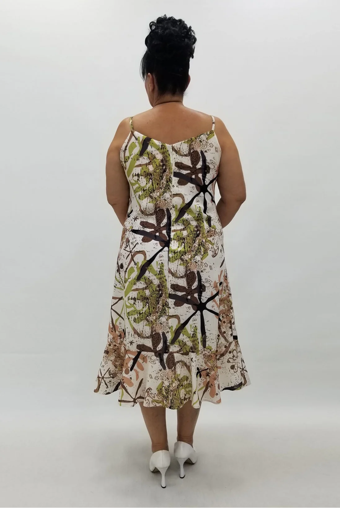 Miraggio Büyük Beden Elbise 99942 KAHVE