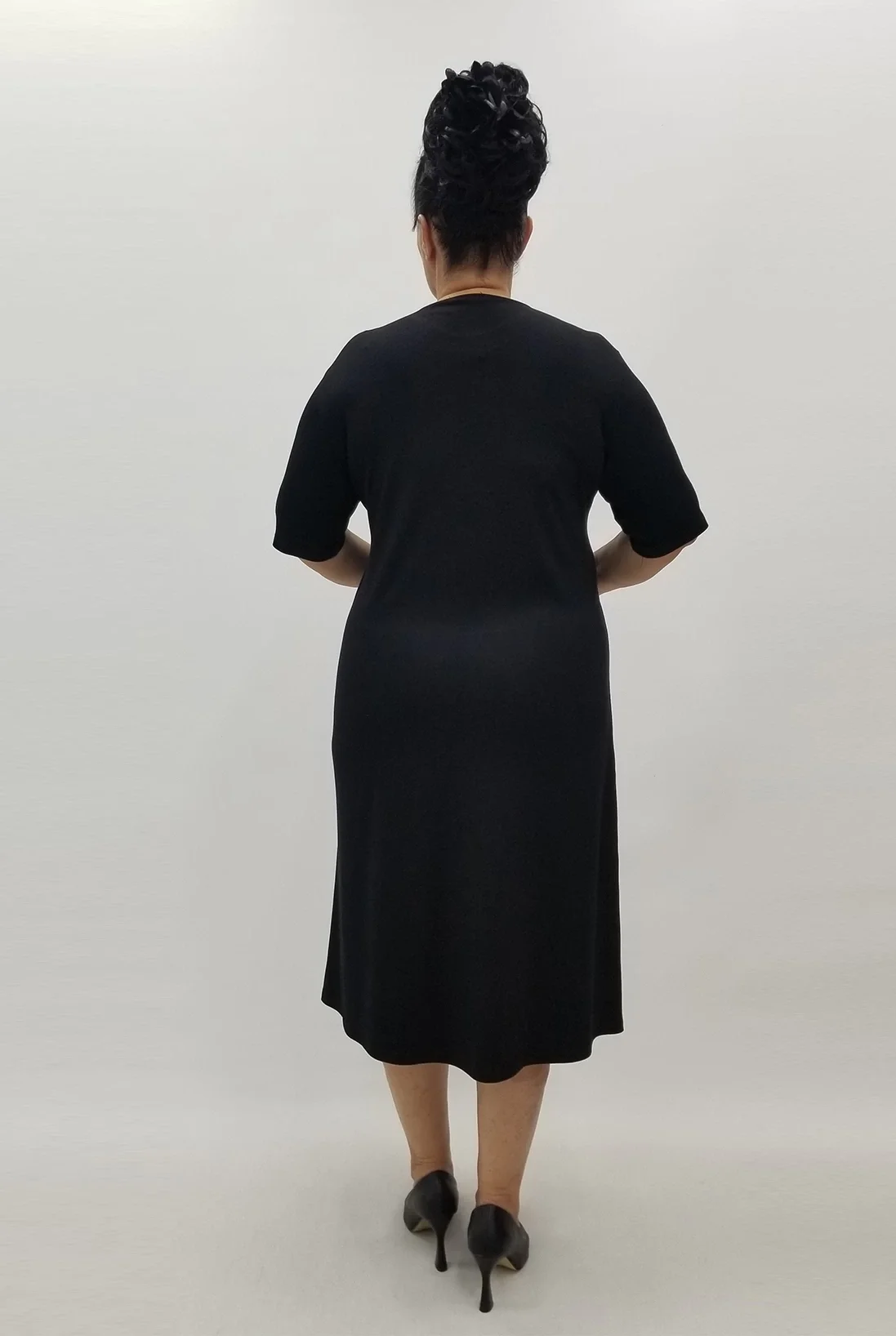 Miraggio Büyük Beden Elbise 99953 SİYAH