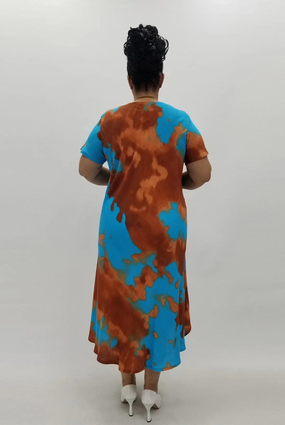 Miraggio Büyük Beden Elbise 99956 TABA