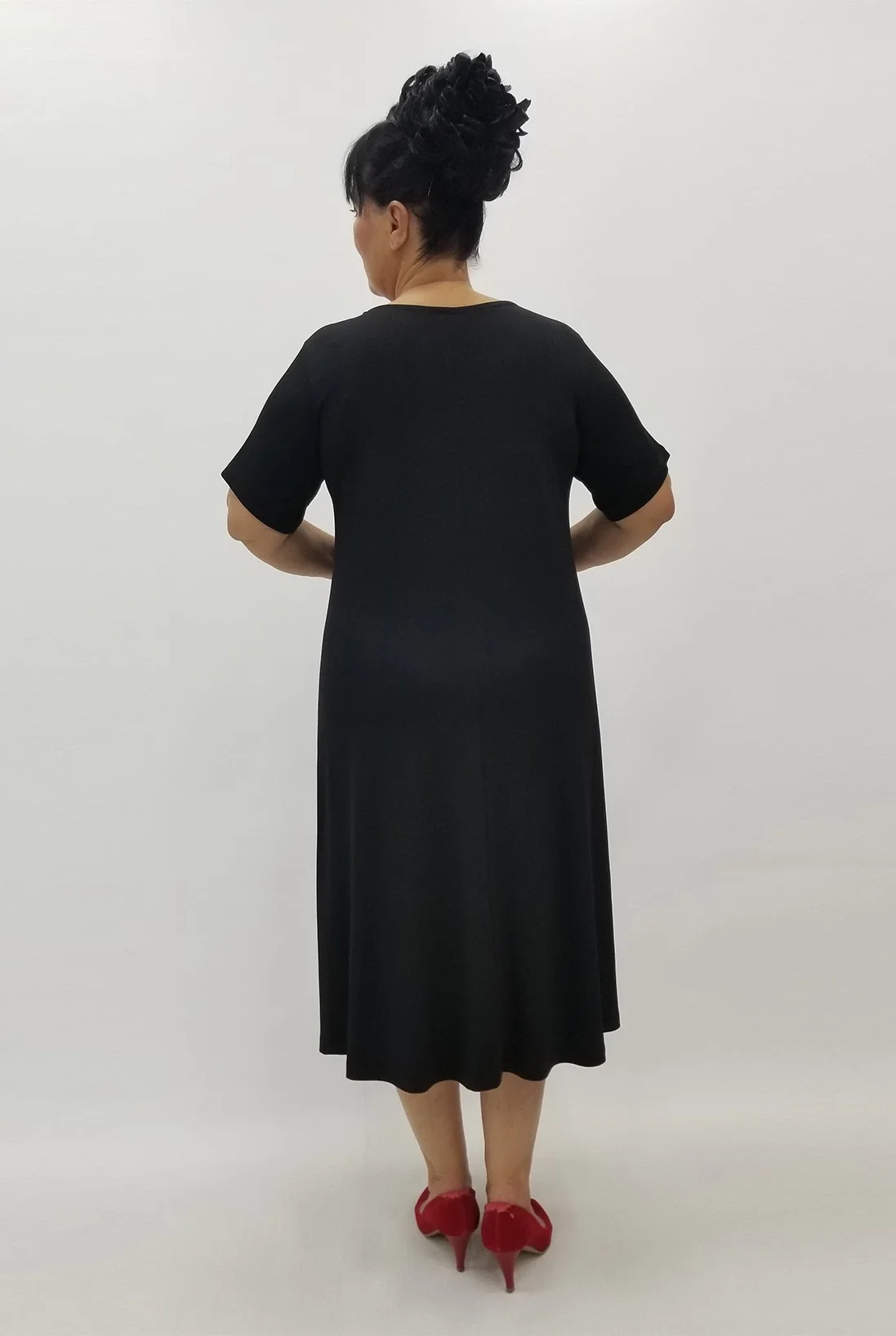 Miraggio Büyük Beden Elbise 99957 SİYAH