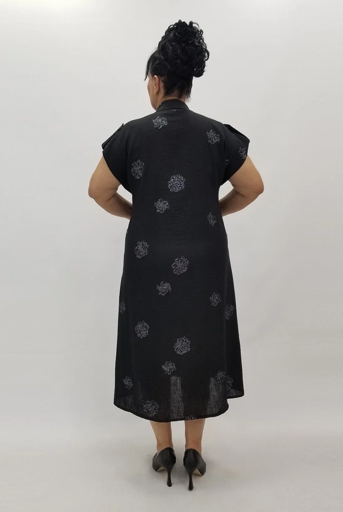 Miraggio Büyük Beden Elbise 99962 SİYAH