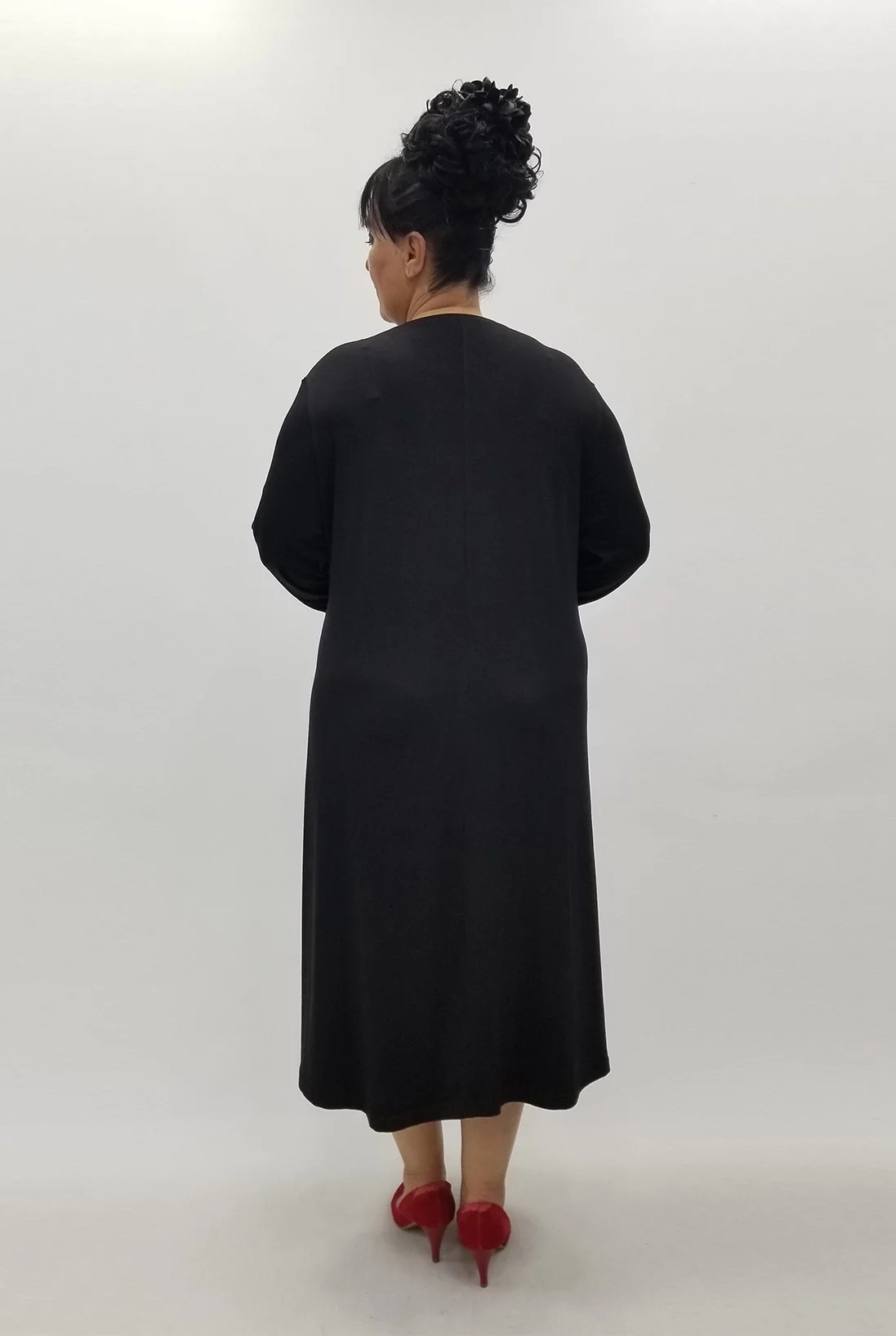 Miraggio Büyük Beden Elbise 99986 SİYAH