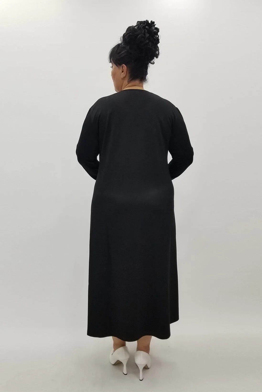 Miraggio Büyük Beden Elbise 99988 SİYAH