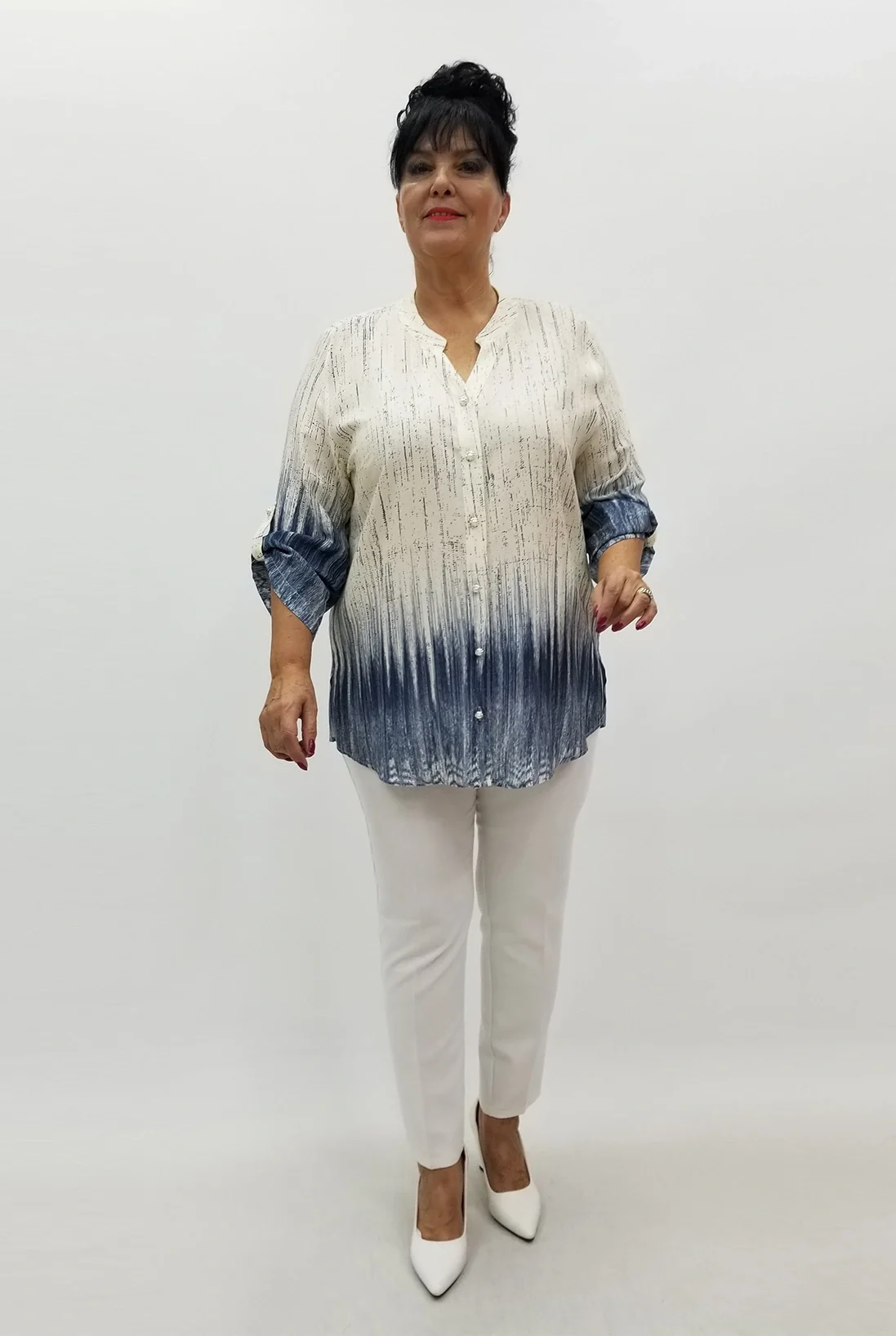 Miraggio Büyük Beden Gömlek 4034 LACİVERT