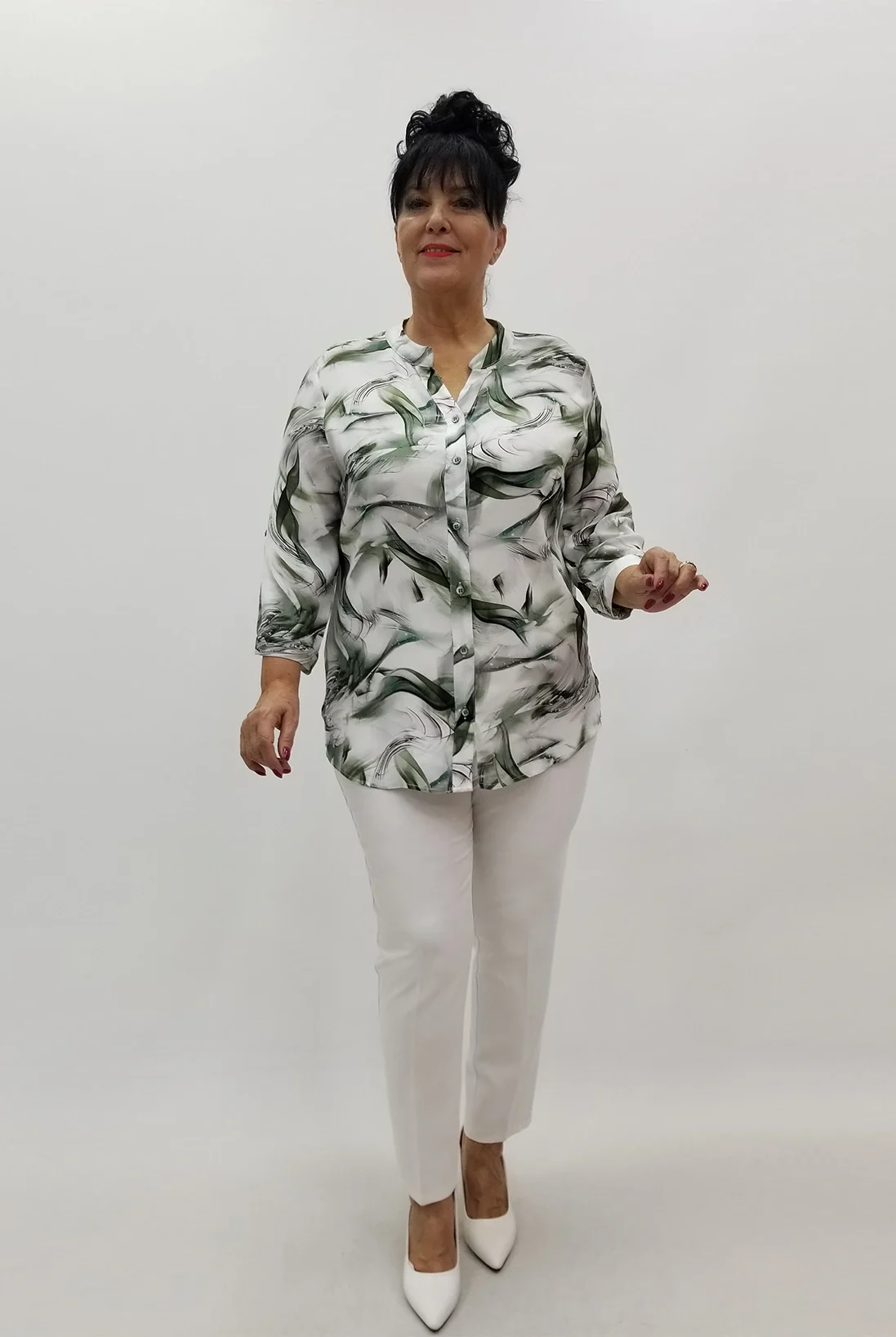 Miraggio Büyük Beden Gömlek 4037 HAKİ