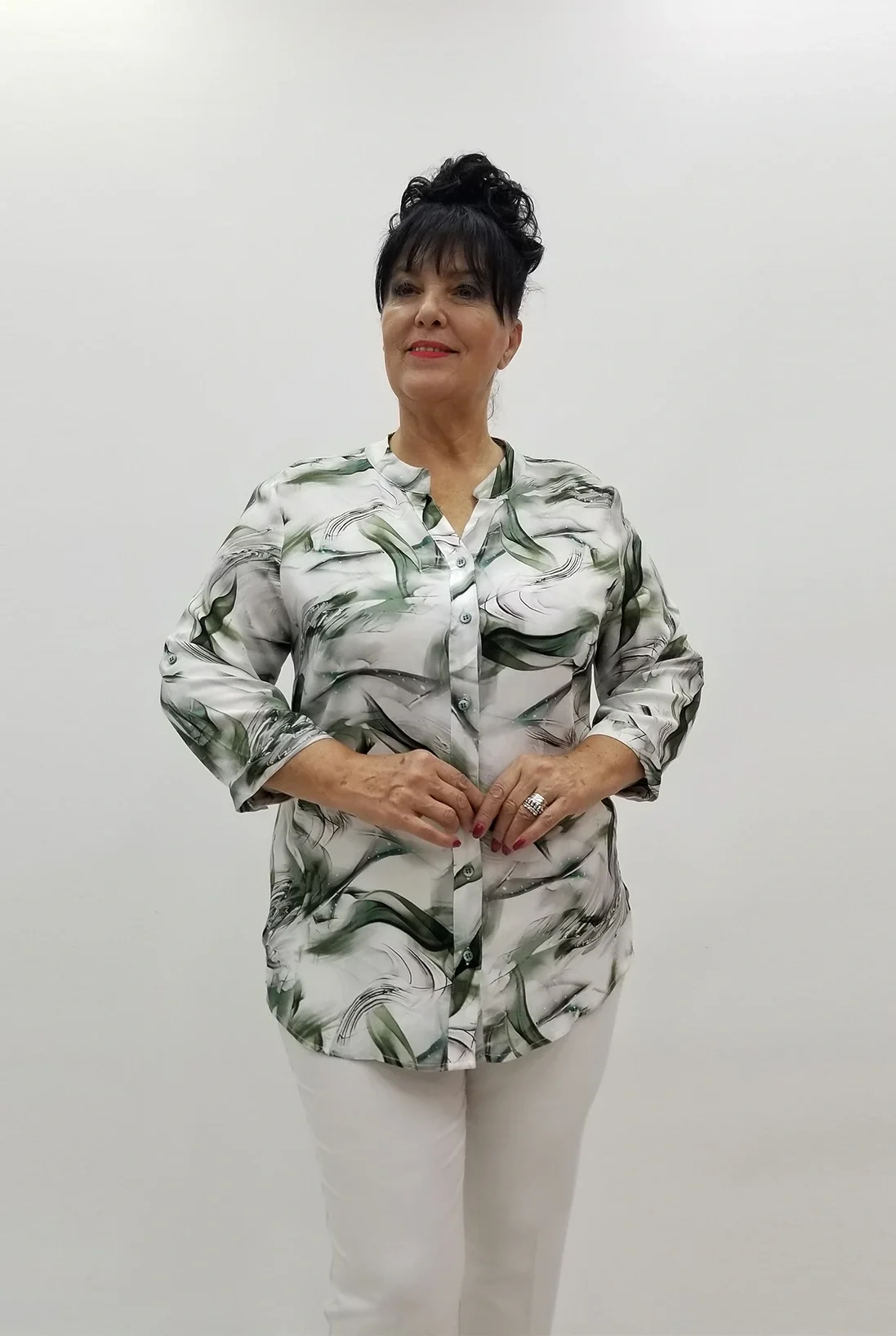 Miraggio Büyük Beden Gömlek 4037 HAKİ