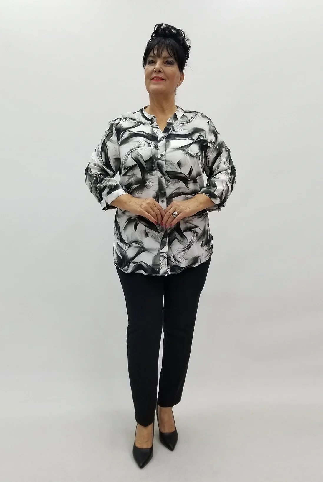 Miraggio Büyük Beden Gömlek 4037 SİYAH