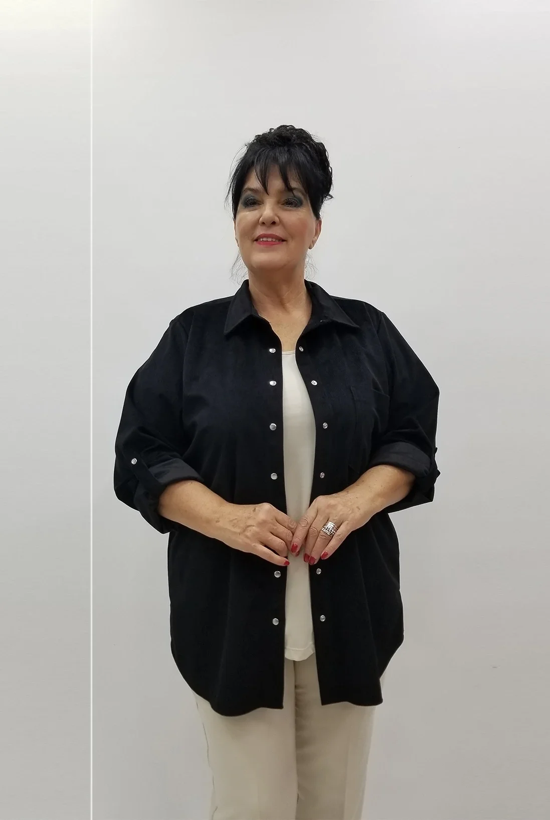 Miraggio Büyük Beden Gömlek 4074 SİYAH