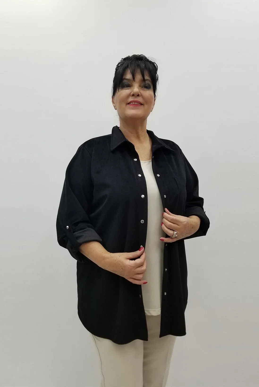 Miraggio Büyük Beden Gömlek 4074 SİYAH