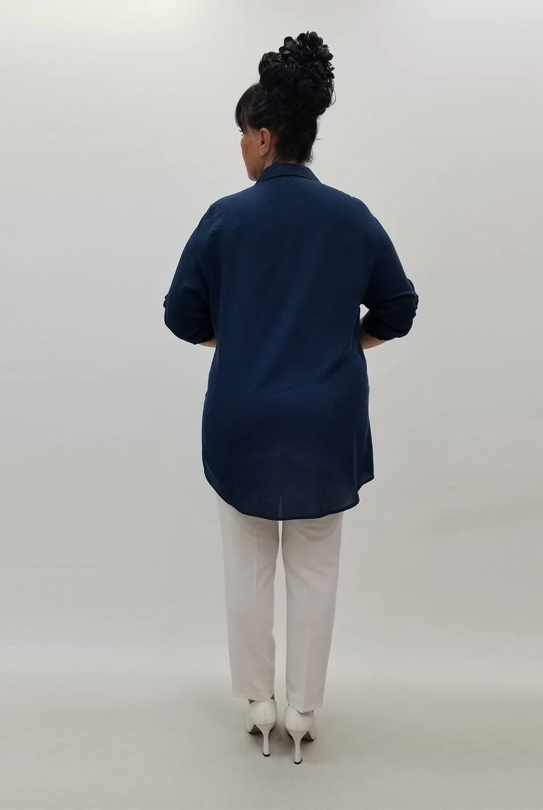 Miraggio Büyük Beden Gömlek 90242 PETROL