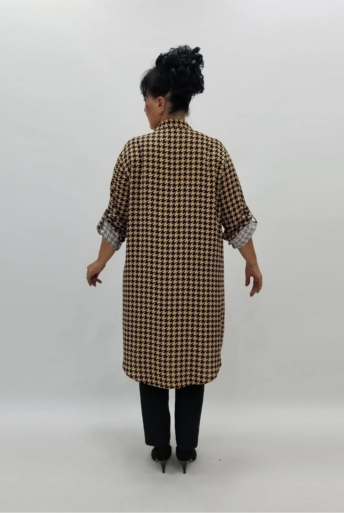 Miraggio Büyük Beden Gömlek 98010 BEJ