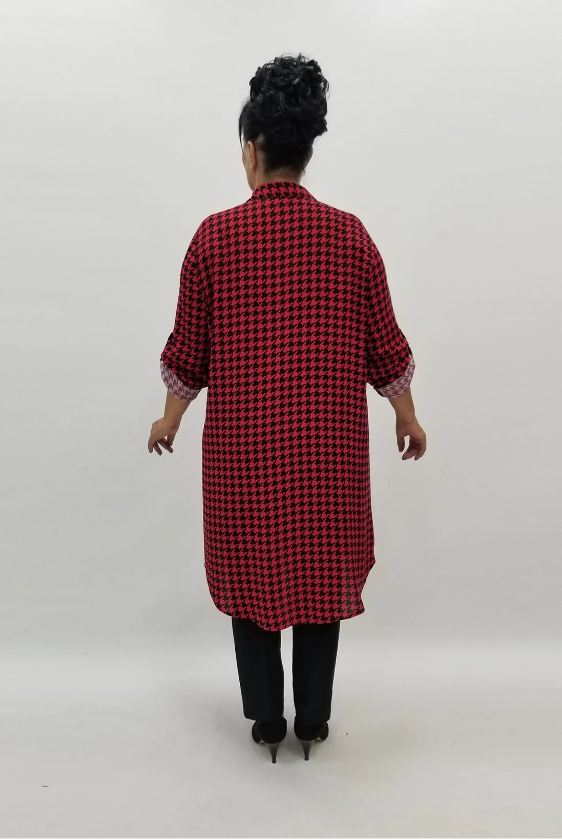 Miraggio Büyük Beden Gömlek 98010 KIRMIZI