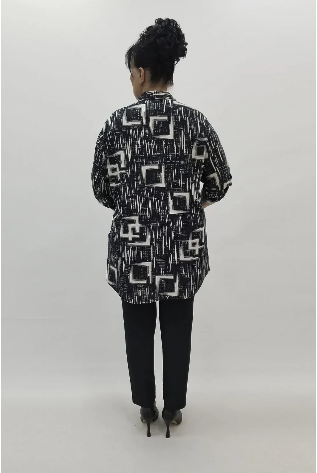 Miraggio Büyük Beden Gömlek 98562 SİYAH