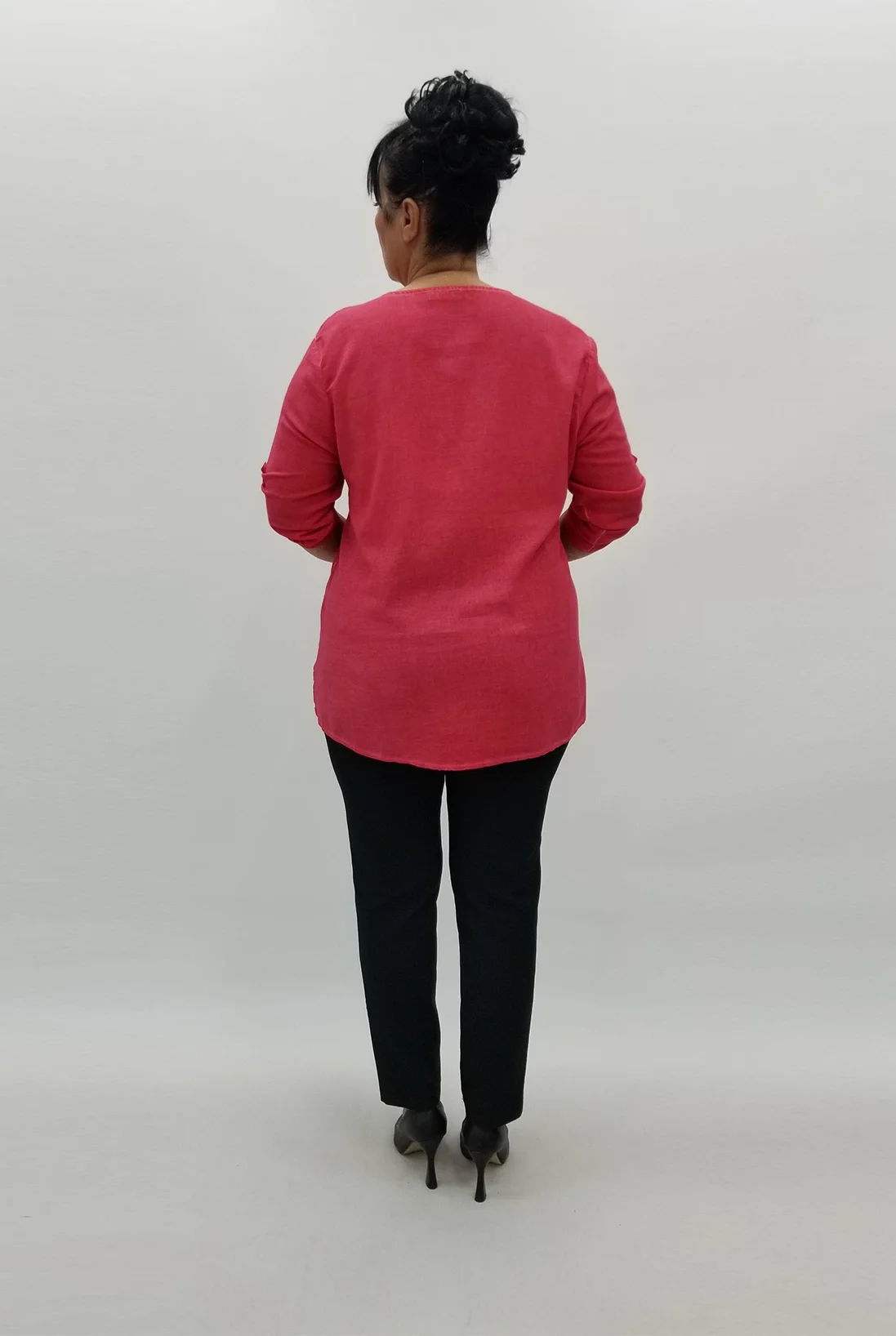 Miraggio Büyük Beden Gömlek 98855 NAR ÇİÇEĞİ