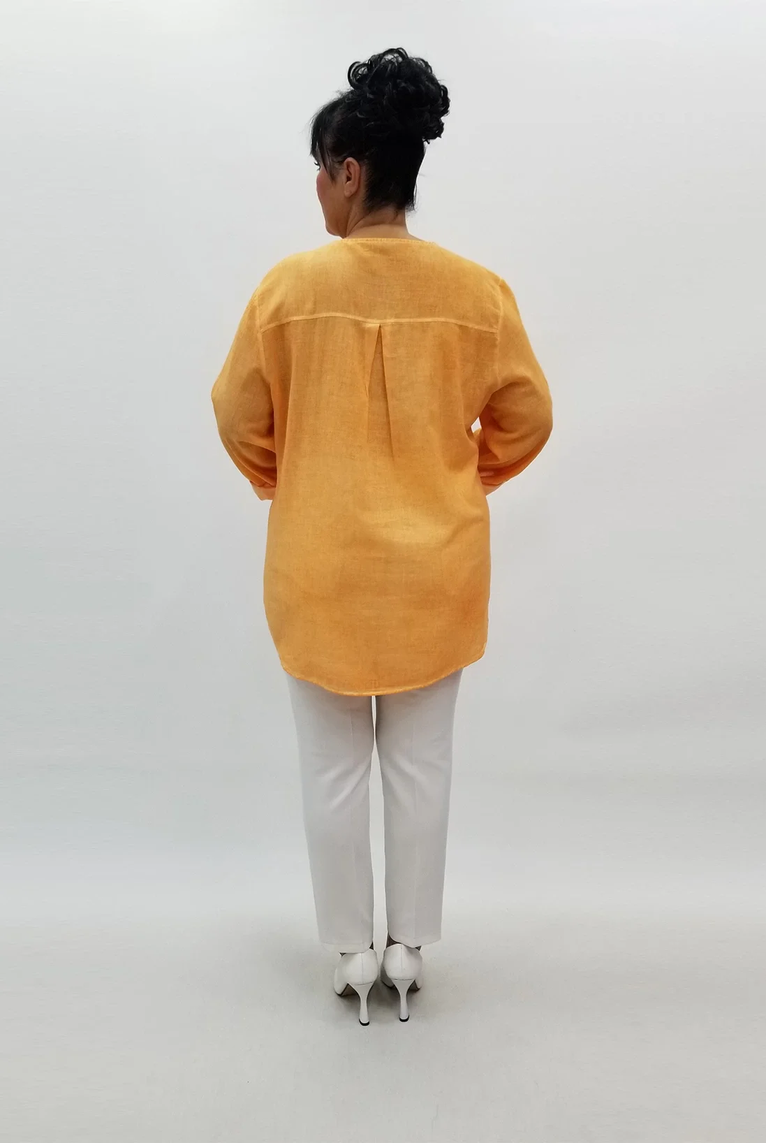 Miraggio Büyük Beden Gömlek 98857 ORANJ