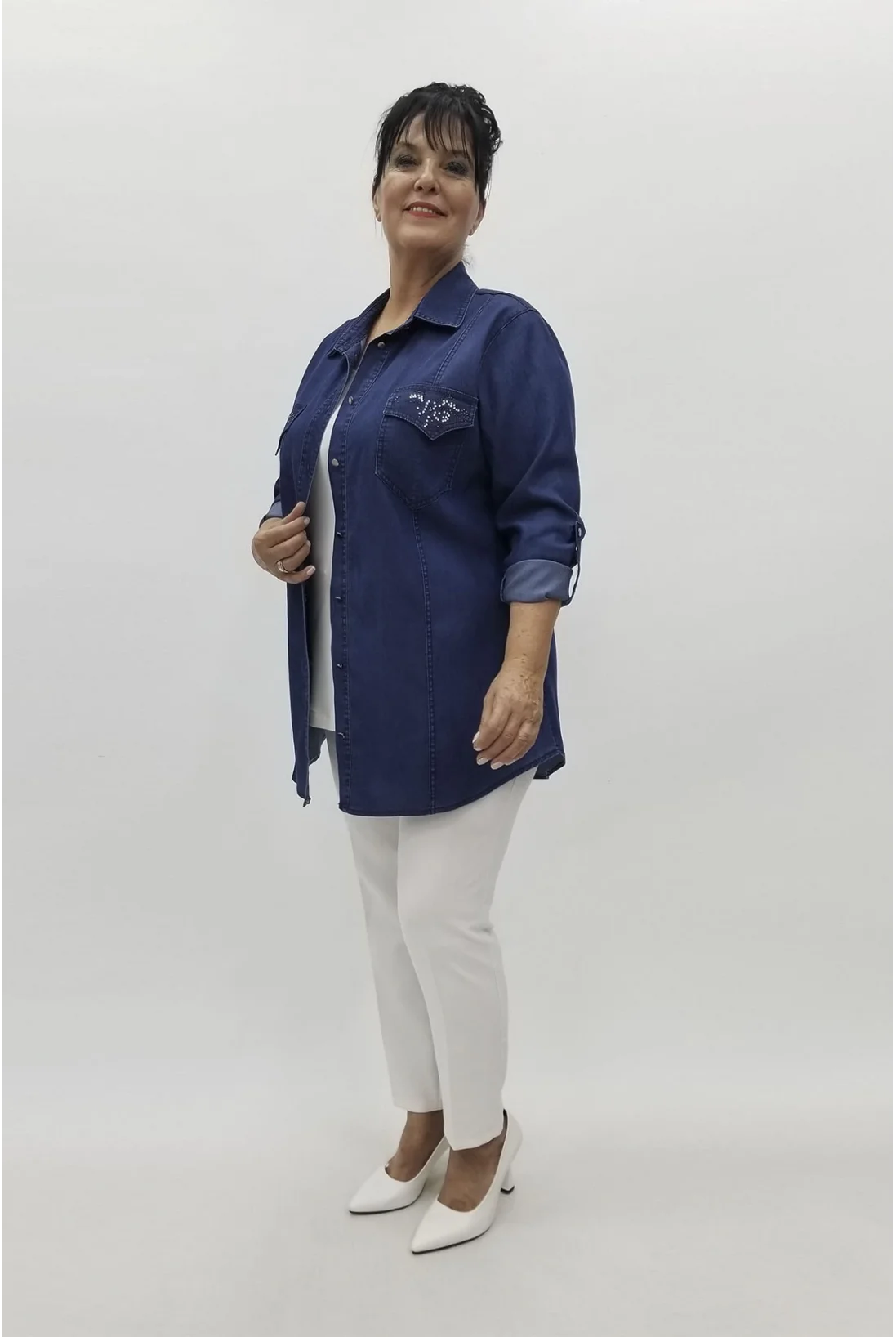 Miraggio Büyük Beden Gömlek 98876 KOT LACİ