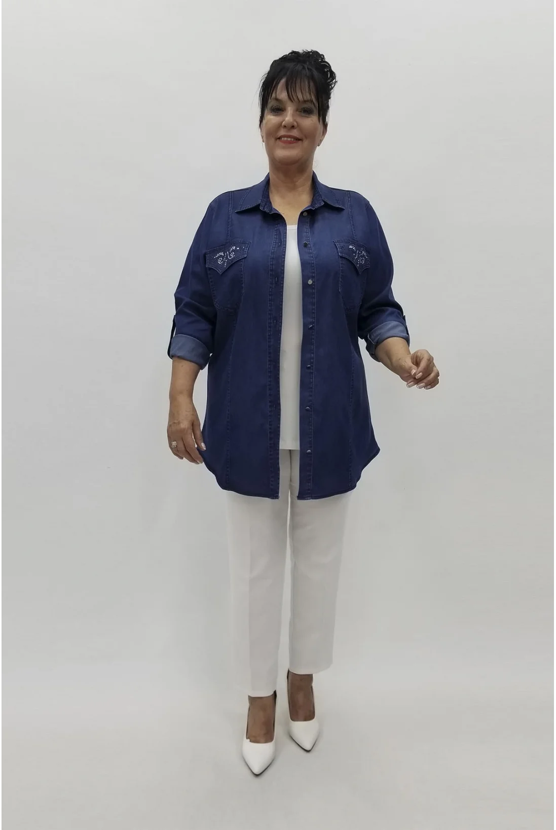 Miraggio Büyük Beden Gömlek 98876 KOT LACİ