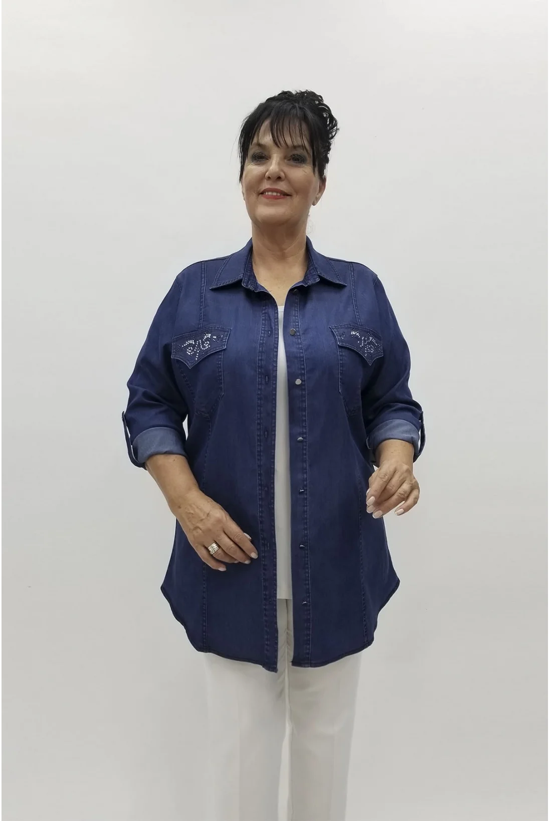 Miraggio Büyük Beden Gömlek 98876 KOT LACİ