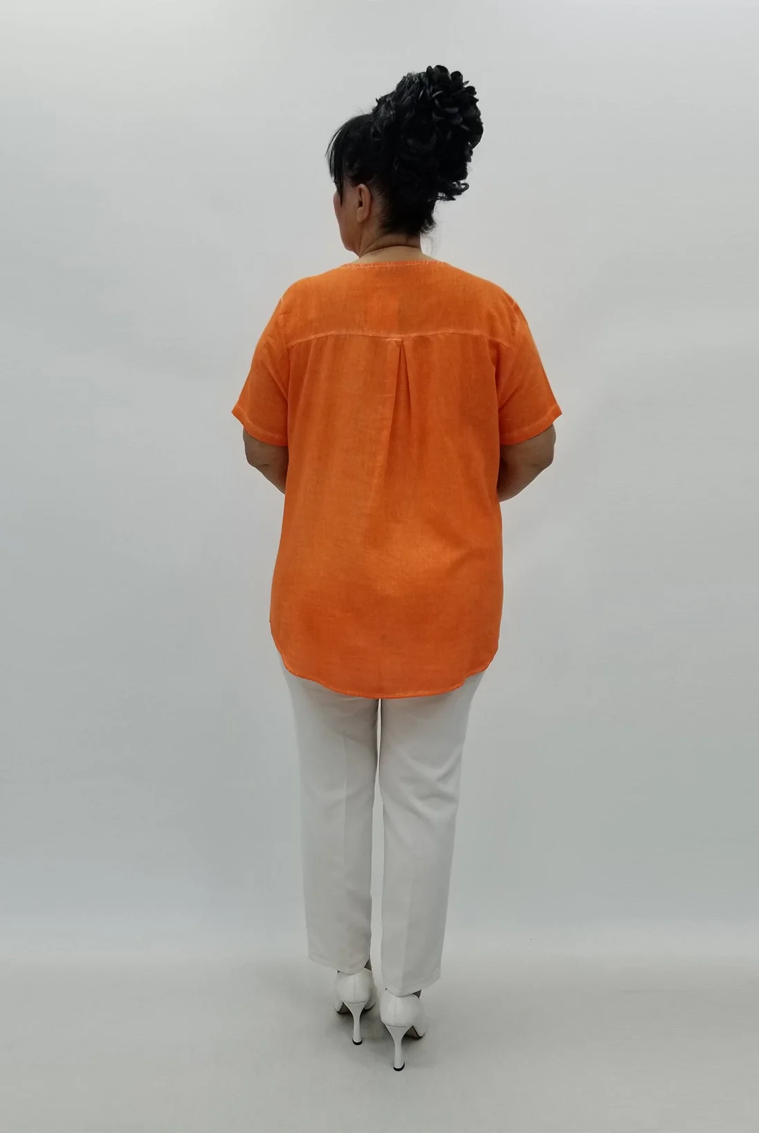 Miraggio Büyük Beden Gömlek 98962 ORANJ