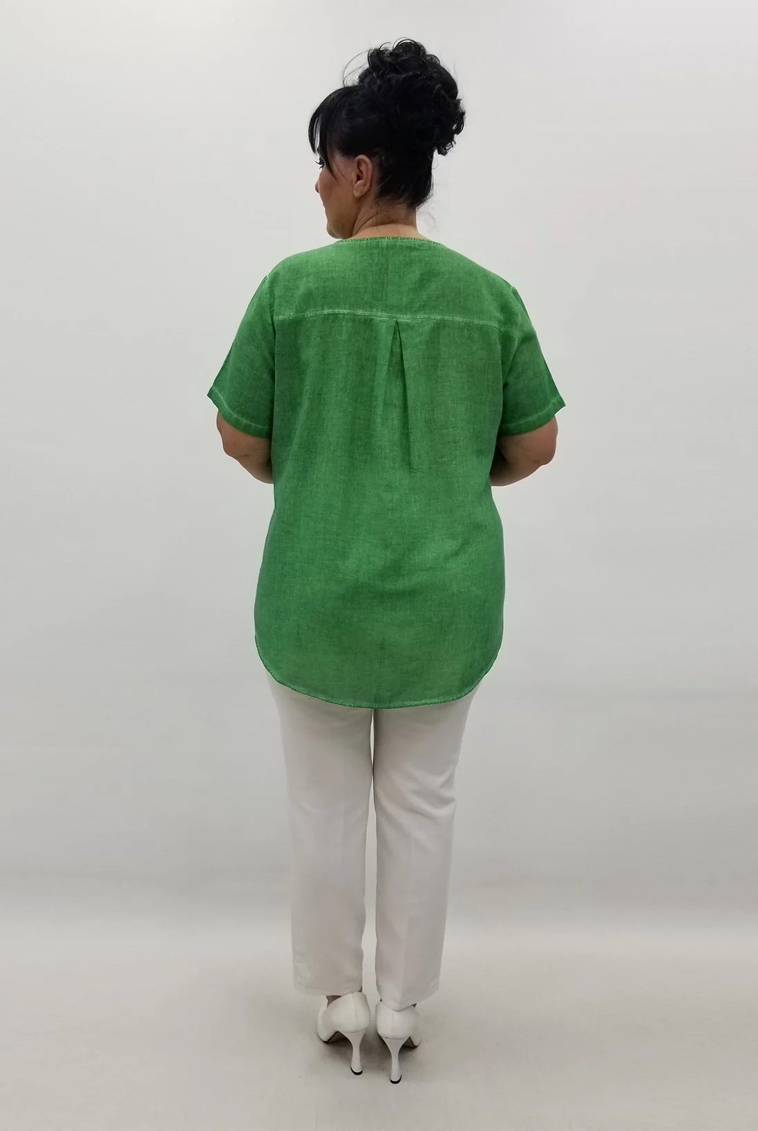 Miraggio Büyük Beden Gömlek 98962 YEŞİL