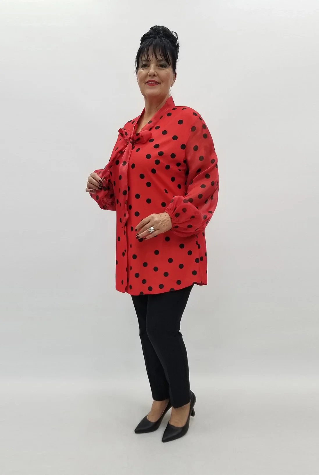 Miraggio Büyük Beden Gömlek 99097 KIRMIZI