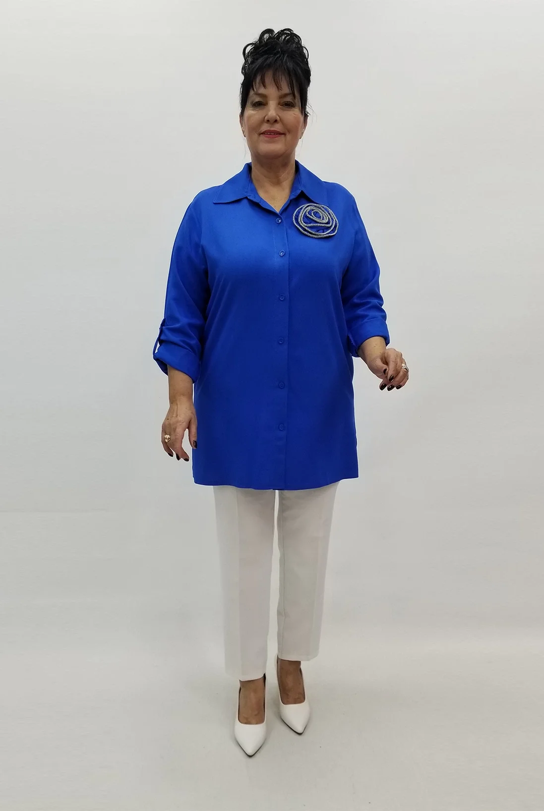 Miraggio Büyük Beden Gömlek 99109 SAKS