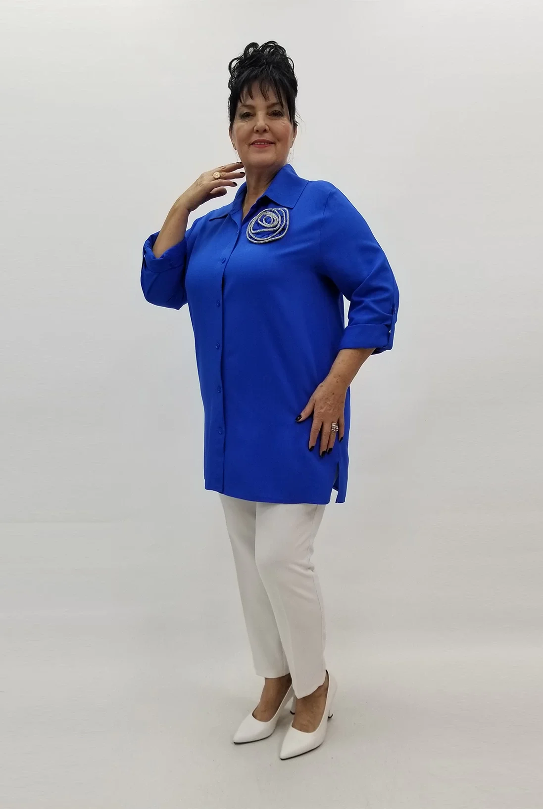 Miraggio Büyük Beden Gömlek 99109 SAKS