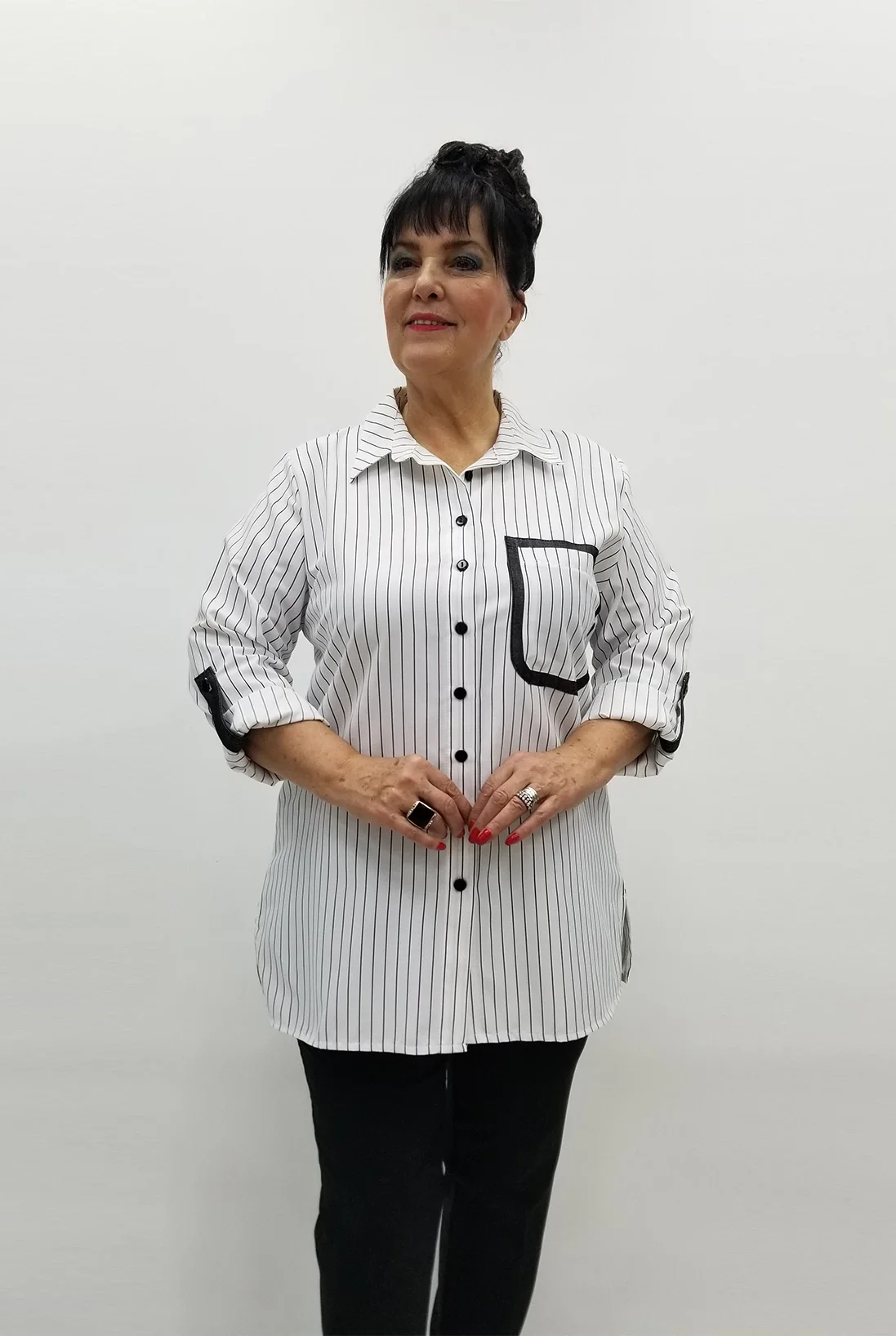 Miraggio Büyük Beden Gömlek 99215 SİYAH