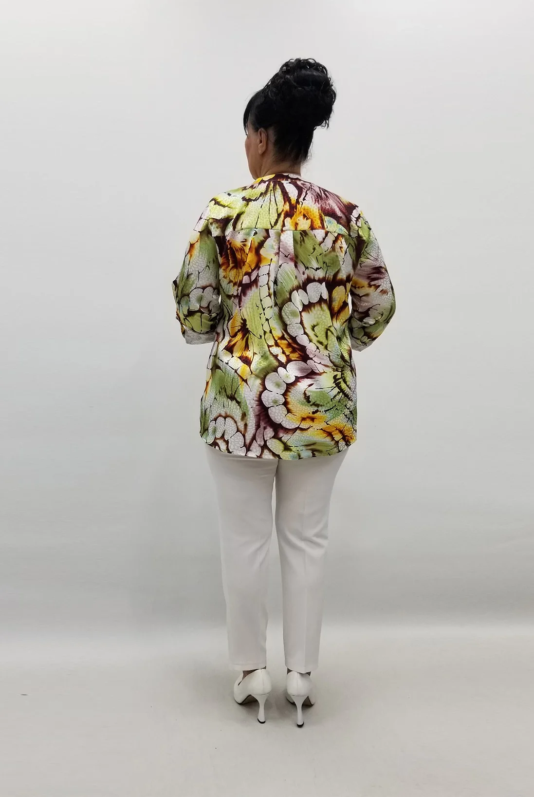 Miraggio Büyük Beden Gömlek 99462 FISTIK YEŞİL