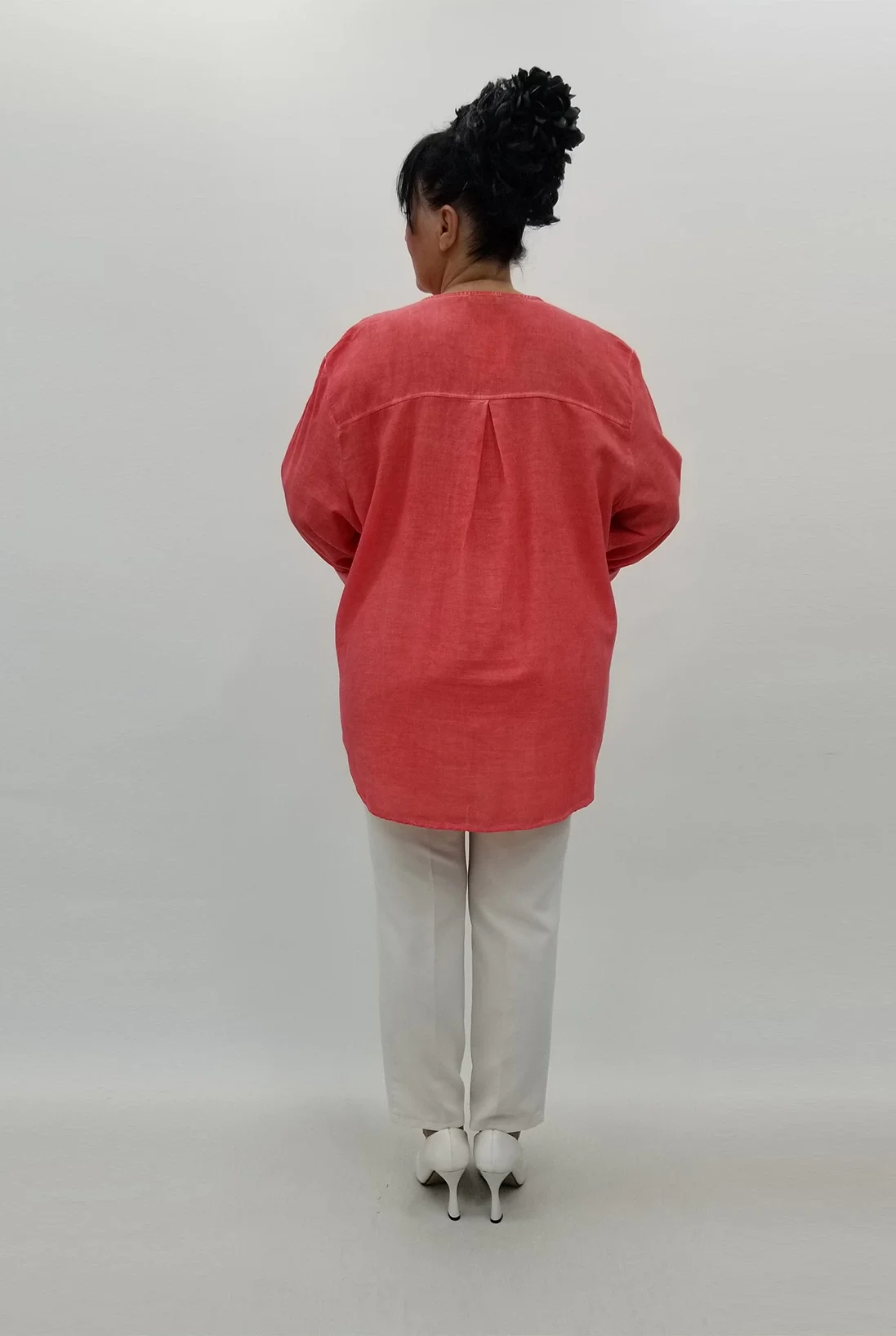 Miraggio Büyük Beden Gömlek 99565 NAR ÇİÇEĞİ