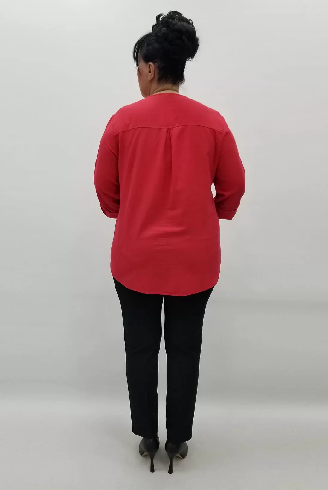 Miraggio Büyük Beden Gömlek 99565A KIRMIZI