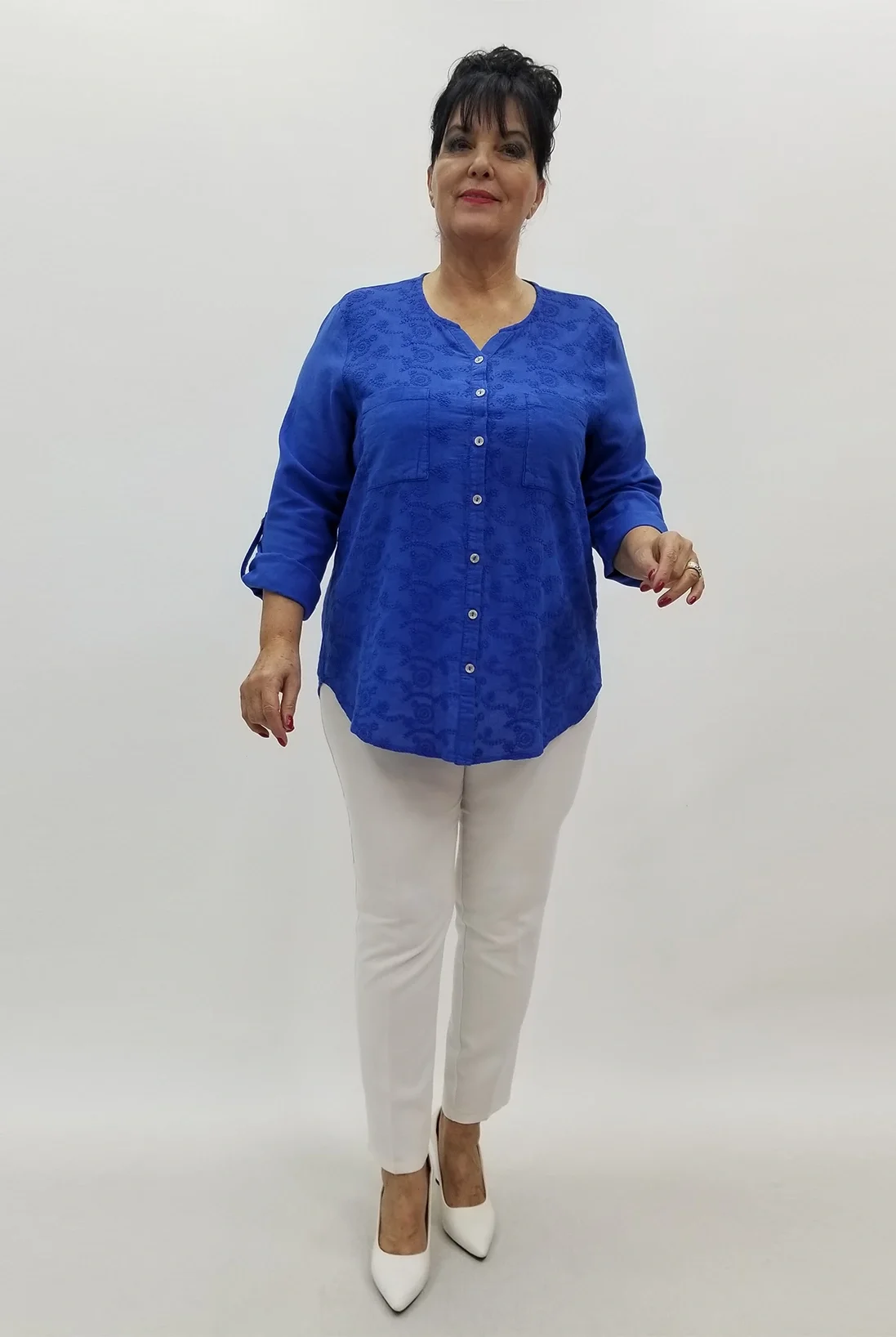 Miraggio Büyük Beden Gömlek 99565A SAKS