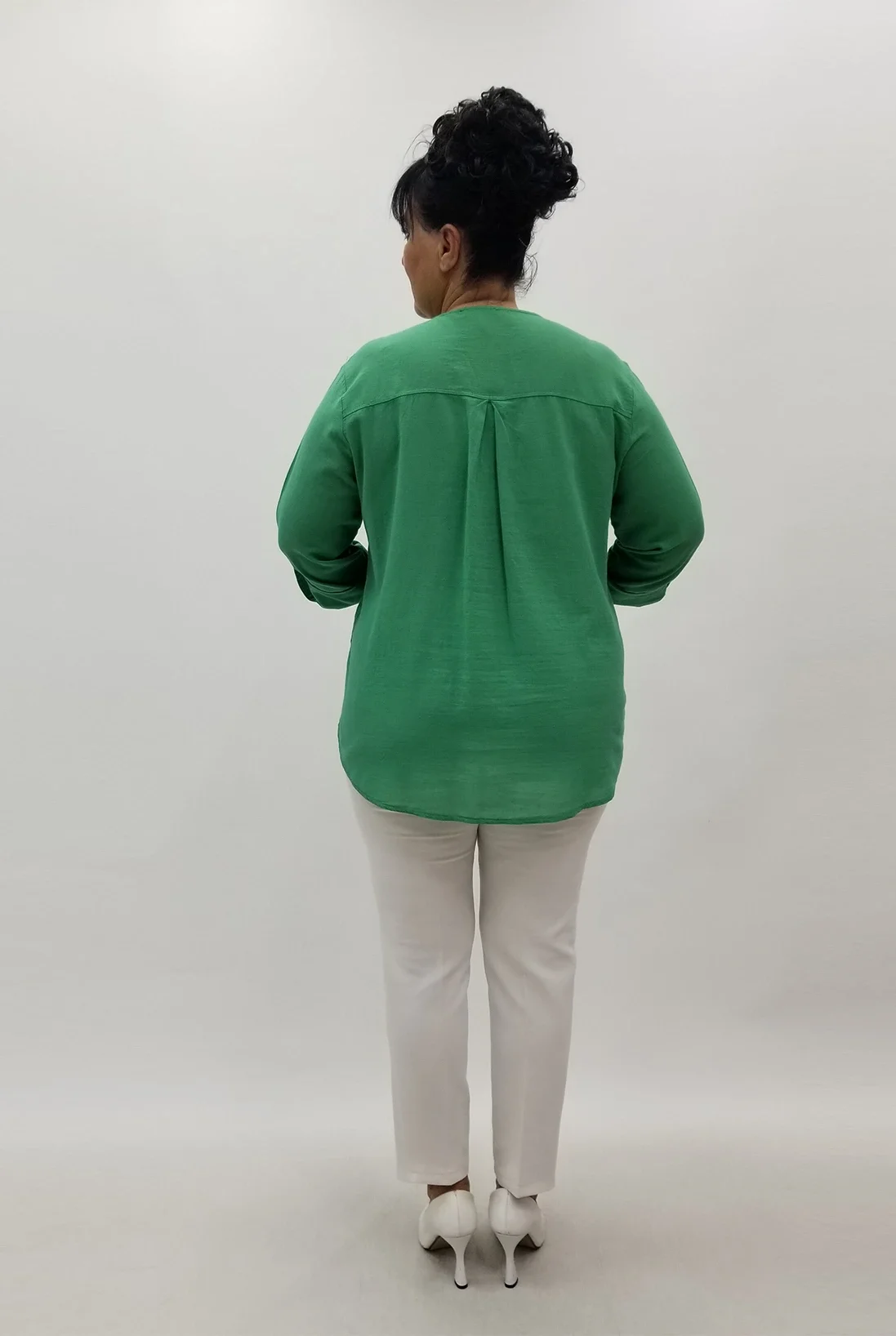 Miraggio Büyük Beden Gömlek 99565A YEŞİL