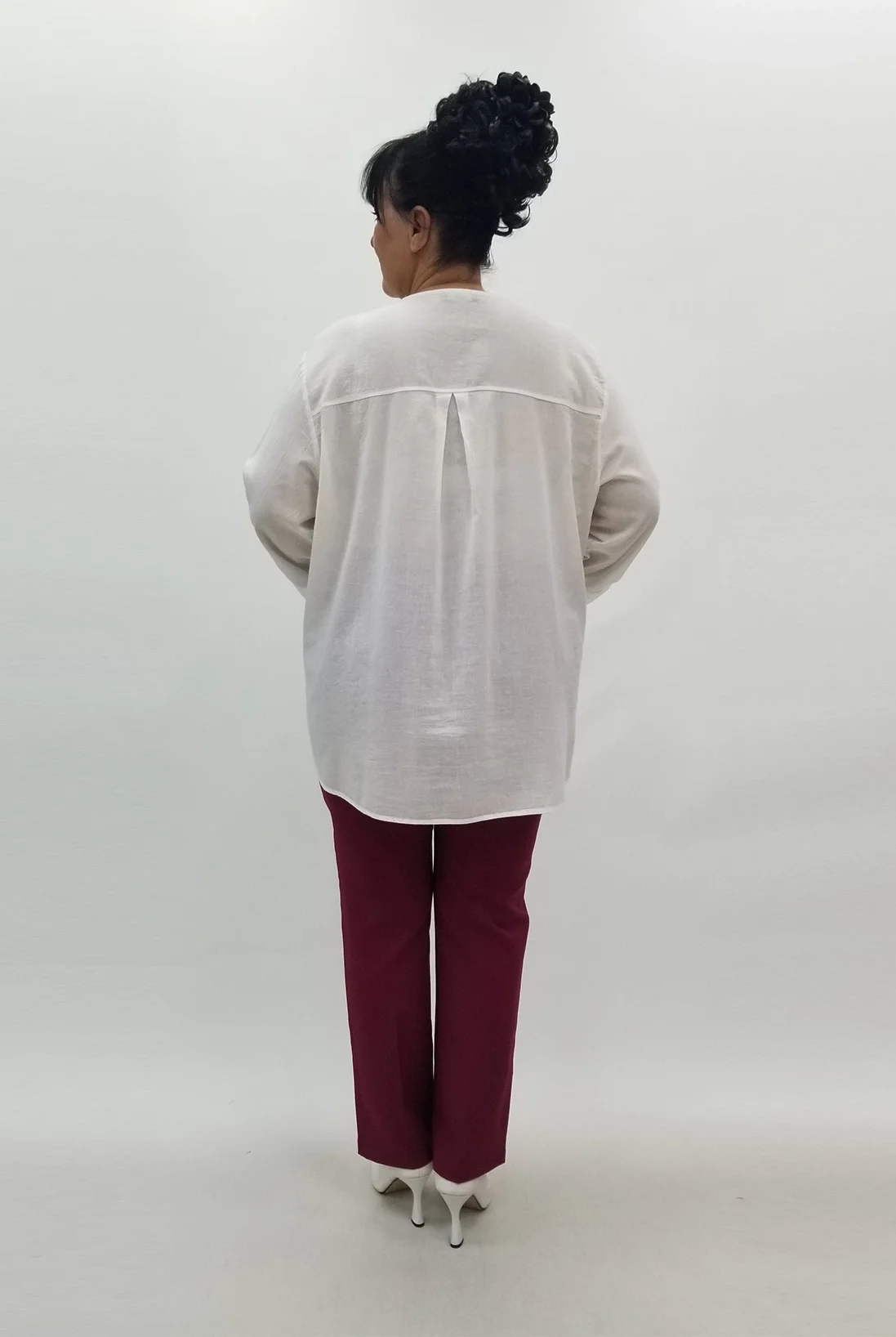 Miraggio Büyük Beden Gömlek 99566 BEYAZ