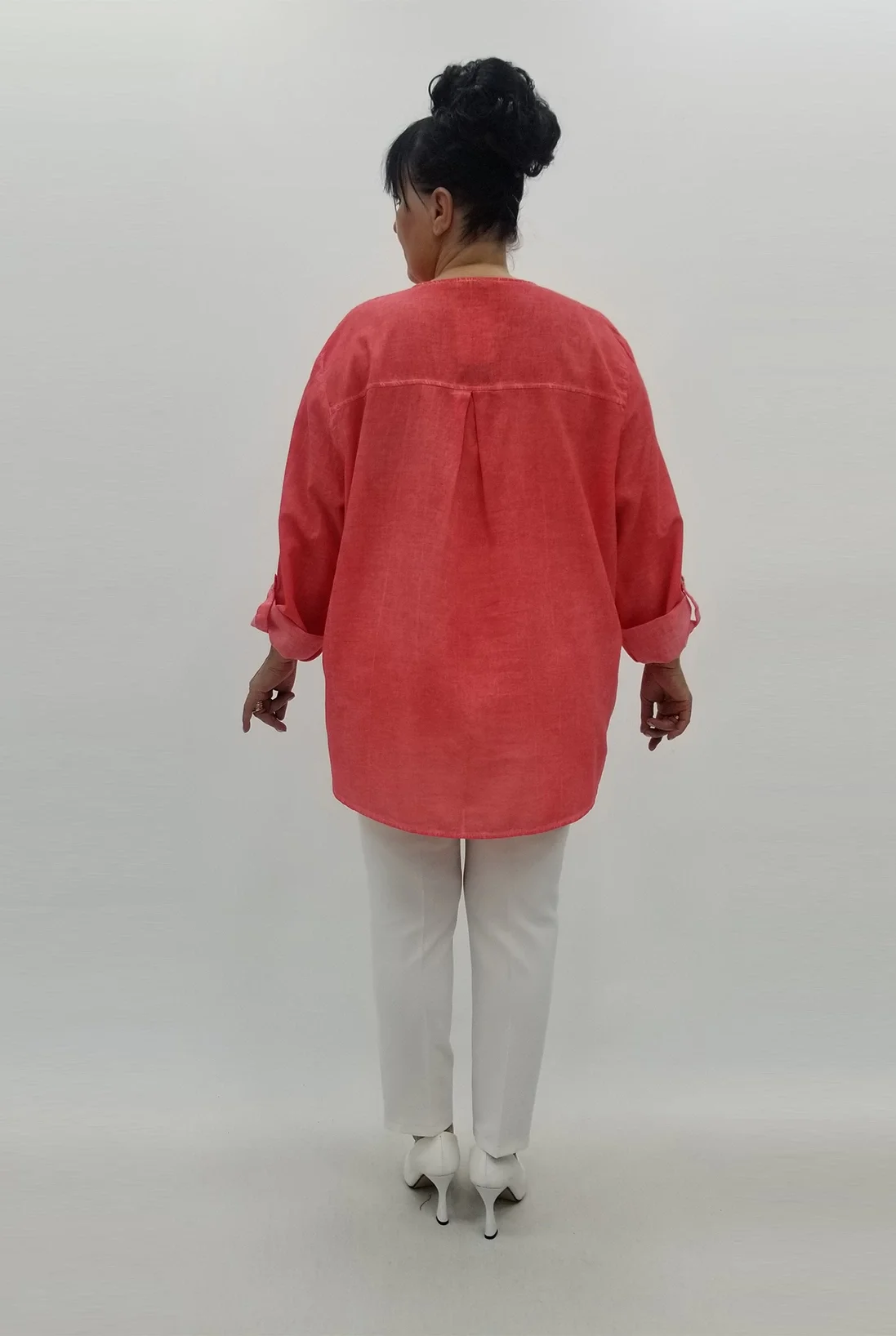 Miraggio Büyük Beden Gömlek 99566 NAR ÇİÇEĞİ