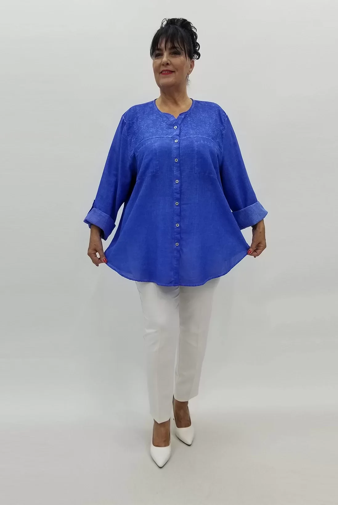 Miraggio Büyük Beden Gömlek 99566 SAKS