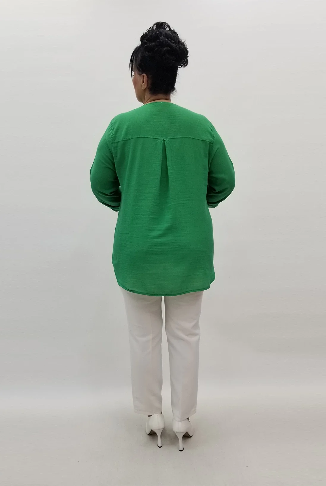 Miraggio Büyük Beden Gömlek 99567 YEŞİL