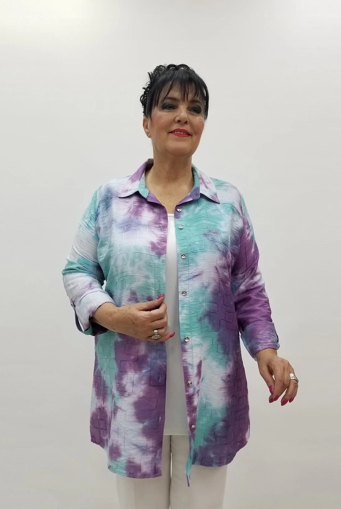 Miraggio Büyük Beden Gömlek 99597 MOR