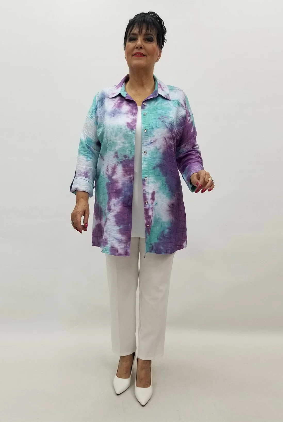 Miraggio Büyük Beden Gömlek 99597 MOR