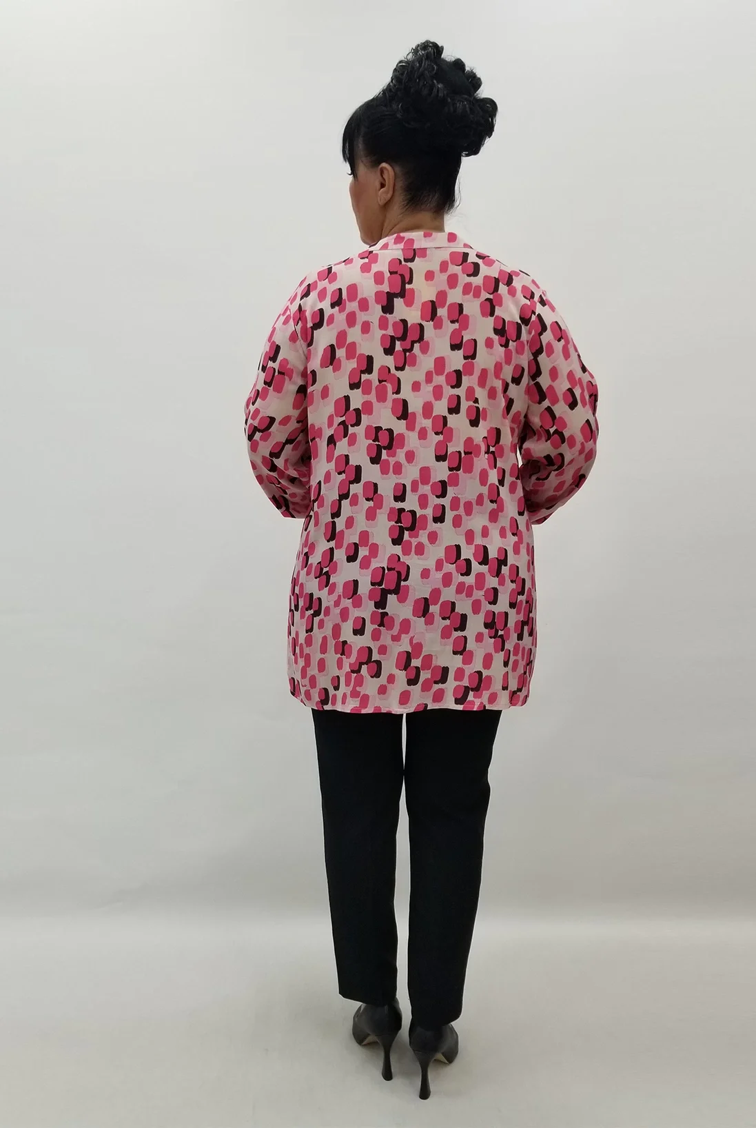 Miraggio Büyük Beden Gömlek 99609 PEMBE