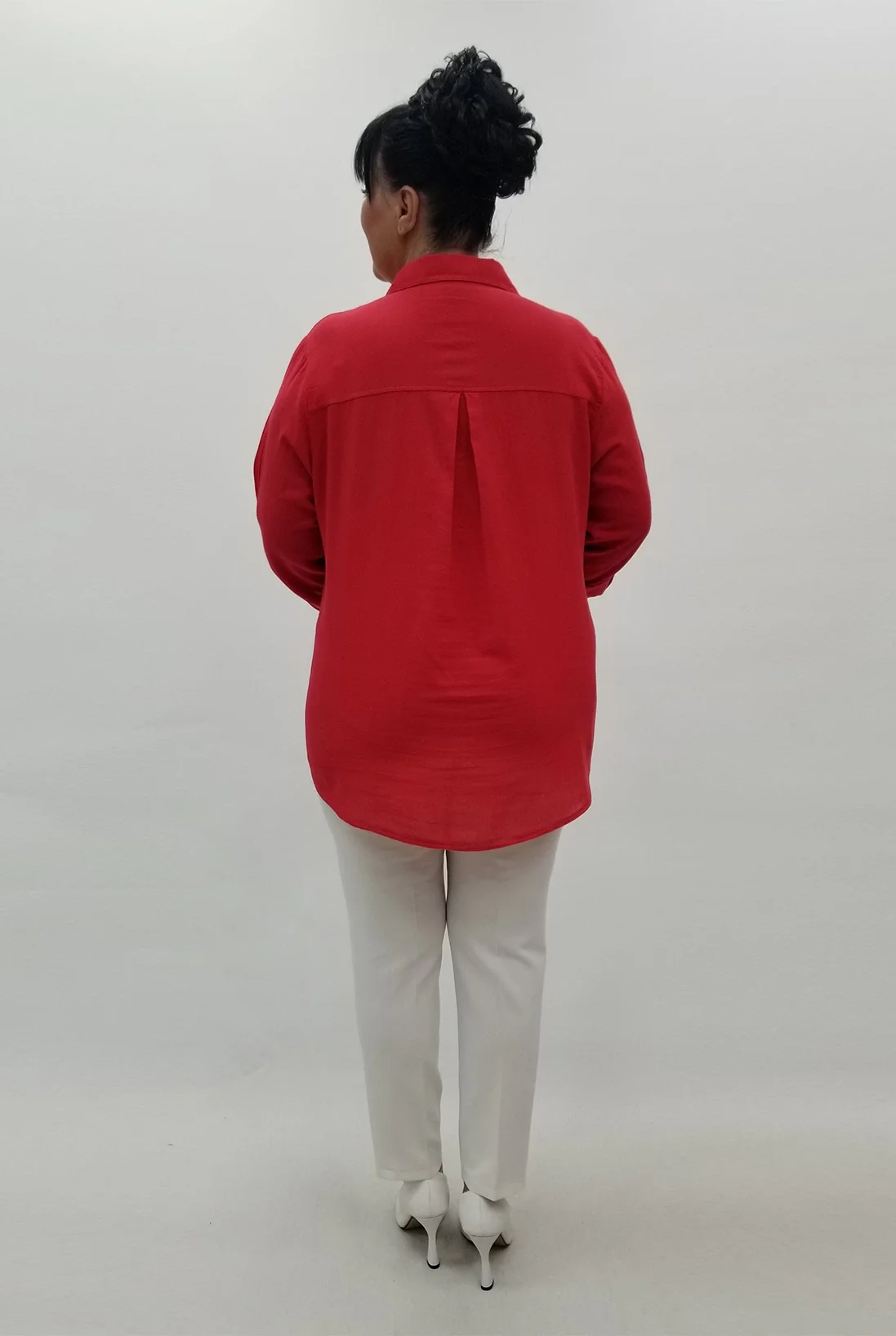 Miraggio Büyük Beden Gömlek 99634 KIRMIZI