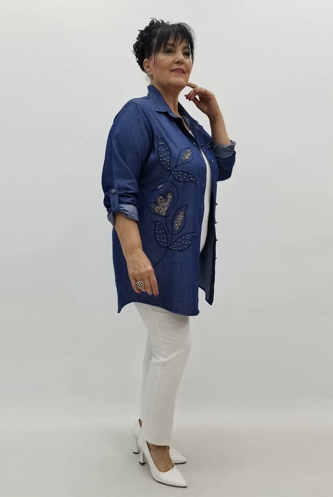 Miraggio Büyük Beden Gömlek 99671 KOT LACİ