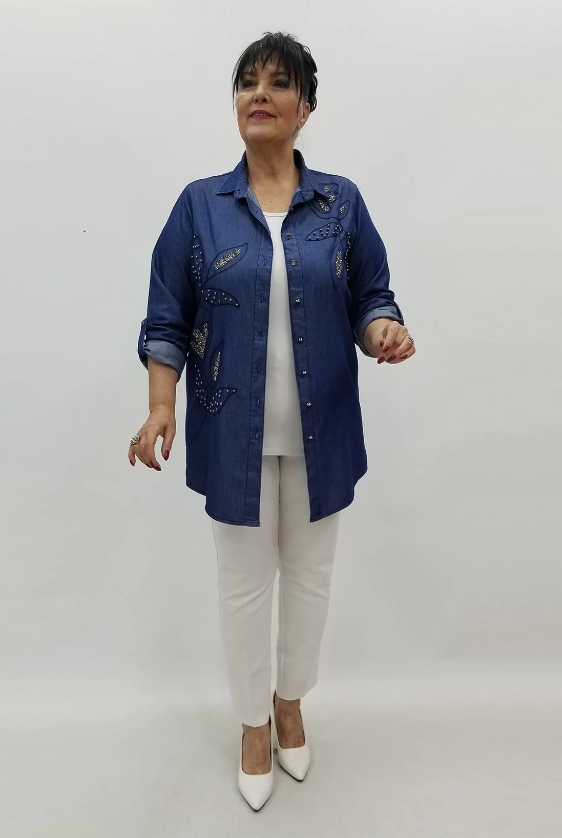 Miraggio Büyük Beden Gömlek 99671 KOT LACİ