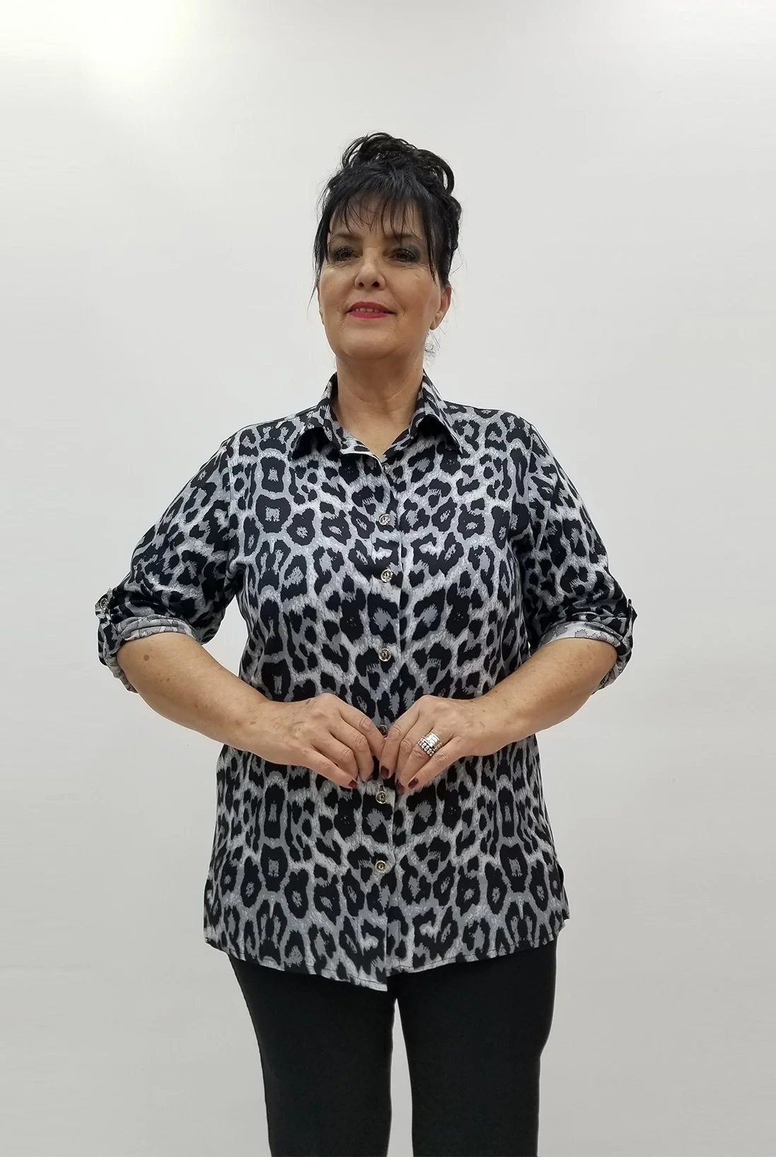 Miraggio Büyük Beden Gömlek 99695 GRİ